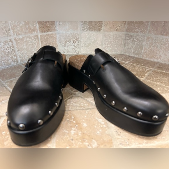 Dolce Vita Black Yevan Buckled Studded Platform Clogs - Picture 9 of 9